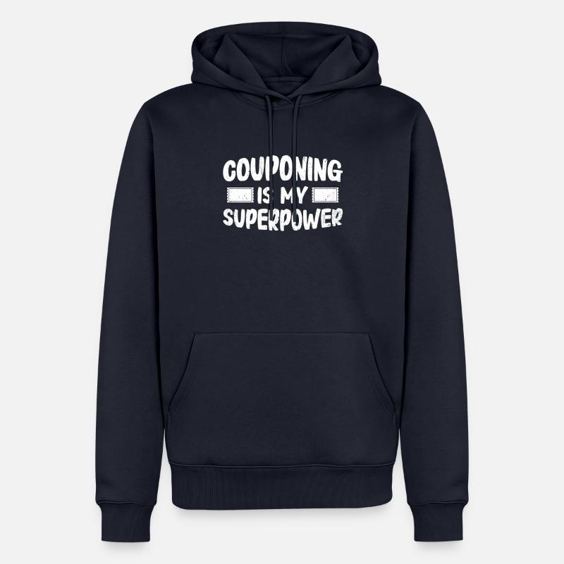 Coupon de points - Sweat à capuche Premium bio Homme - bleu marine