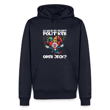 Karneval Kostüm Fasching Fastnacht - Männer Premium Bio Hoodie - Navy - Vorne - Nico (187cm)