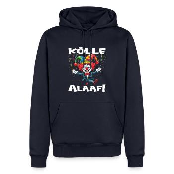 Costume de carnaval Carnaval Carnaval - Sweat à capuche Premium bio Homme - bleu marine - Devant - Nico (187cm)