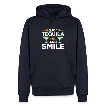 Cinco de Mayo - Sweat à capuche Premium bio Homme - bleu marine - Devant - Nico (187cm)