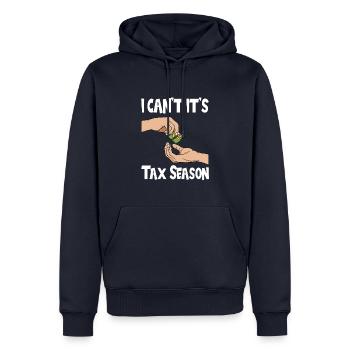 Steuerzahler Finanzamt Steuer zahlen - Männer Premium Bio Hoodie - Navy - Vorne - Nico (187cm)