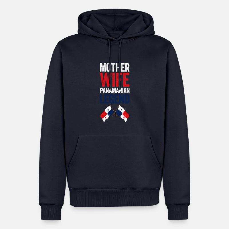 Drapeau panaméen Drapeau panaméen - Sweat à capuche Premium bio Homme - bleu marine