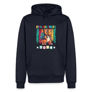 Kita Abgänger 2024 Einschulung 2024 - Männer Premium Bio Hoodie - Navy - Vorne - Nico (187cm)