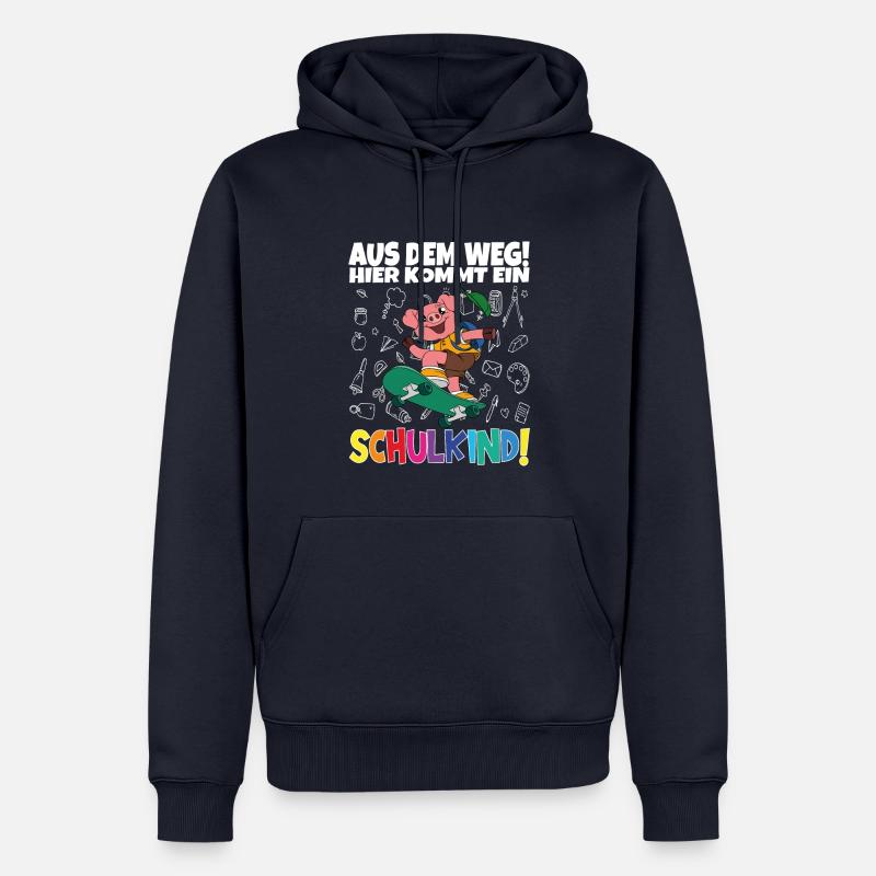 Schulkind 2024 Einschulung Schulanfang - Männer Premium Bio Hoodie - Navy