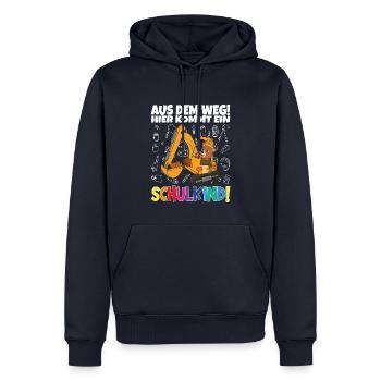schulkinder outfit erstklassig - Männer Premium Bio Hoodie - Navy - Vorne - Nico (187cm)