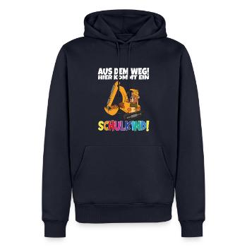 School Child 2024 School Enrollment Back to School - Men’s Premium Organic Hoodie - navy - Front - Nico (187cm)