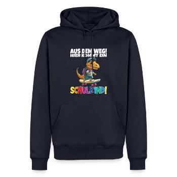 Schulkind 2024 Einschulung Schulanfang - Männer Premium Bio Hoodie - Navy - Vorne - Nico (187cm)