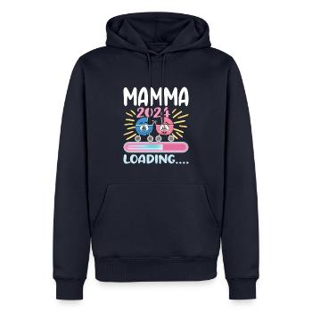 Super Mamma 2024 Loading - Men’s Premium Organic Hoodie - navy - Front - Nico (187cm)