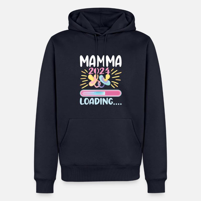 Super Mamma 2024 Loading - Männer Premium Bio Hoodie - Navy