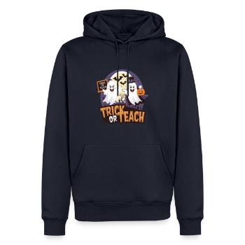 Trick Or Teach Halloween Lehrer - Männer Premium Bio Hoodie - Navy - Vorne - Nico (187cm)