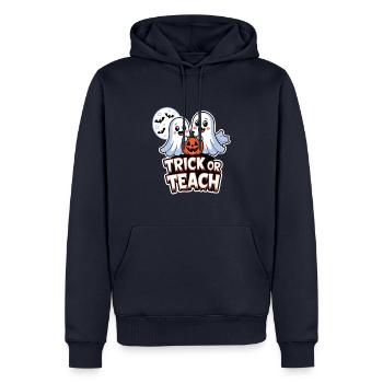 Trick Or Teach Halloween Lehrer - Männer Premium Bio Hoodie - Navy - Vorne - Nico (187cm)