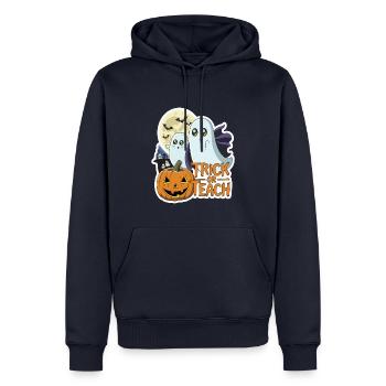 Trick Or Teach Halloween Lehrer - Männer Premium Bio Hoodie - Navy - Vorne - Nico (187cm)