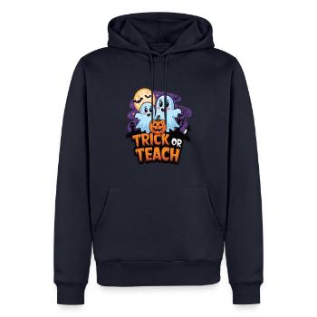 Trick Or Teach Halloween Lehrer - Männer Premium Bio Hoodie - Navy - Vorne - Nico (187cm)