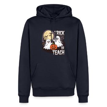 Trick Or Teach Halloween Lehrer - Männer Premium Bio Hoodie - Navy - Vorne - Nico (187cm)