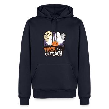 Trick Or Teach Halloween Lehrer - Männer Premium Bio Hoodie - Navy - Vorne - Nico (187cm)