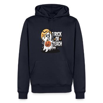 Trick Or Teach Halloween Lehrer - Männer Premium Bio Hoodie - Navy - Vorne - Nico (187cm)