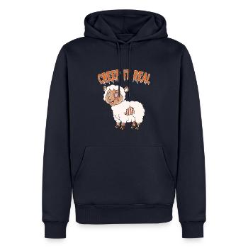 Mignon Halloween Fantôme Halloween - Sweat à capuche Premium bio Homme - bleu marine - Devant - Nico (187cm)