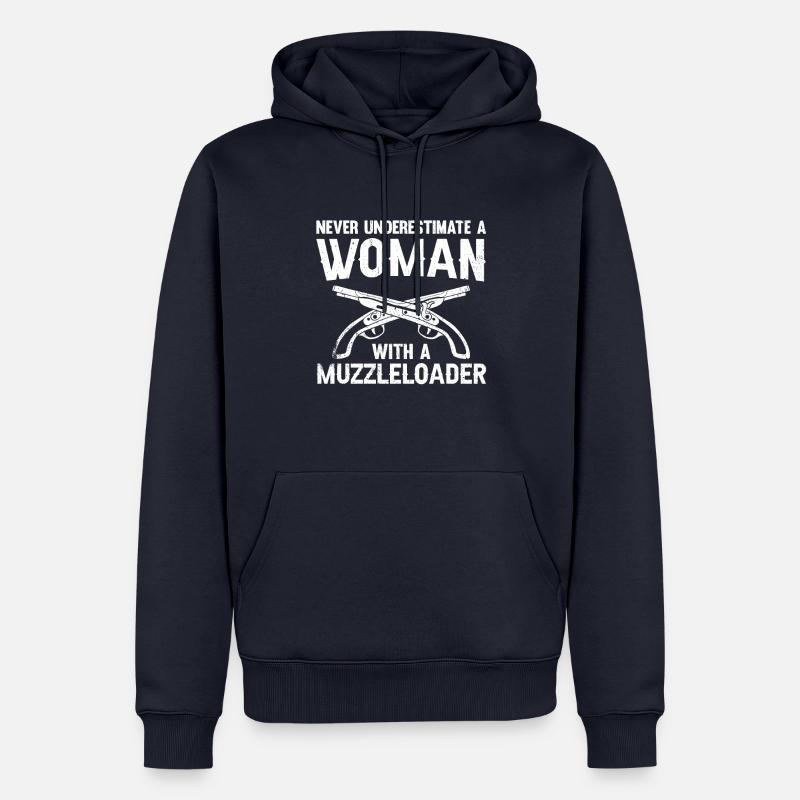 Vorderlader Muzzleloader Muzzle Loading - Männer Premium Bio Hoodie - Navy