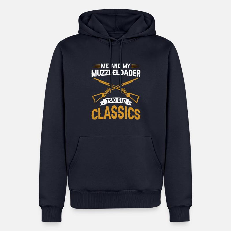 Vorderlader Muzzleloader Muzzle Loading - Männer Premium Bio Hoodie - Navy