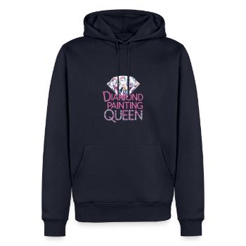 Diamond Painting Diamond Painter - Männer Premium Bio Hoodie - Navy - Vorne - Nico (187cm)