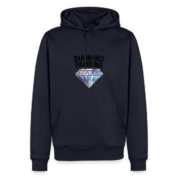 Diamond Painting Diamond Painter - Männer Premium Bio Hoodie - Navy - Vorne - Nico (187cm)