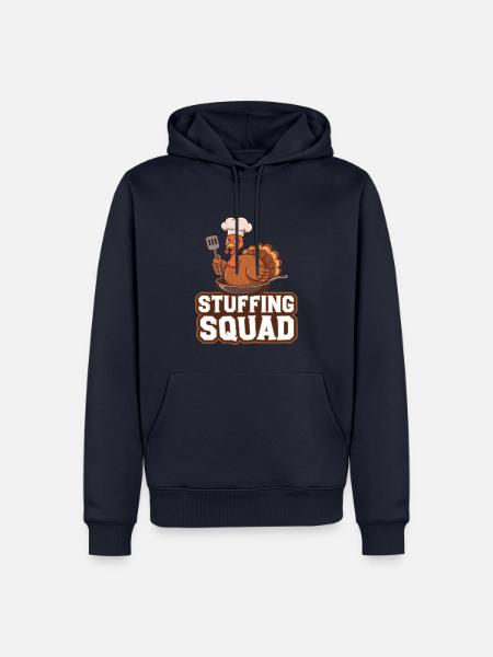Lustiger Thanksgiving Truthahn - Männer Premium Bio Hoodie - Navy