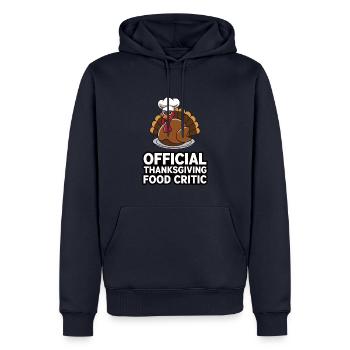 Lustiger Thanksgiving Truthahn - Männer Premium Bio Hoodie - Navy - Vorne - Nico (187cm)