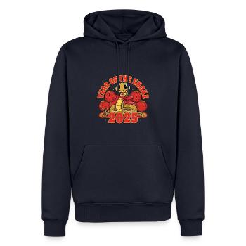 Chinesisches Jahr 2025 Jahr der Schlange - Männer Premium Bio Hoodie - Navy - Vorne - Nico (187cm)