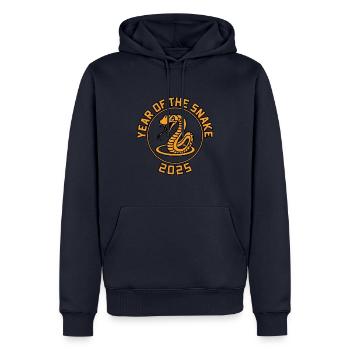 Chinesisches Jahr 2025 Jahr der Schlange - Männer Premium Bio Hoodie - Navy - Vorne - Nico (187cm)