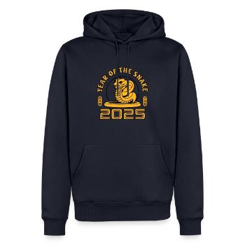 Chinesisches Jahr 2025 Jahr der Schlange - Männer Premium Bio Hoodie - Navy - Vorne - Nico (187cm)