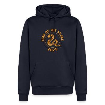 Chinesisches Jahr 2025 Jahr der Schlange - Männer Premium Bio Hoodie - Navy - Vorne - Nico (187cm)