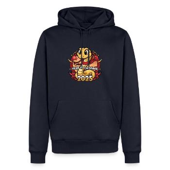 Chinesisches Jahr 2025 Jahr der Schlange - Männer Premium Bio Hoodie - Navy - Vorne - Nico (187cm)