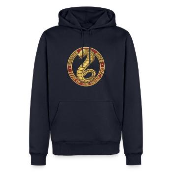 Chinesisches Jahr 2025 Jahr der Schlange - Männer Premium Bio Hoodie - Navy - Vorne - Nico (187cm)