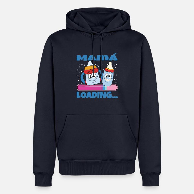 Mama 2024 Werdende Mutter Schwangerschaft - Männer Premium Bio Hoodie - Navy
