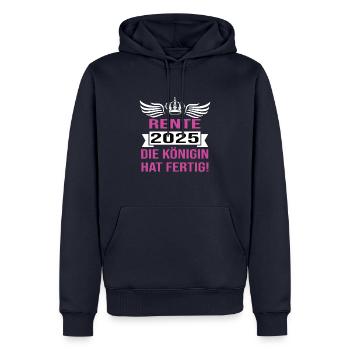 Pension 2025 Pensioner 2025 Pension 2025 - Men’s Premium Organic Hoodie - navy - Front - Nico (187cm)