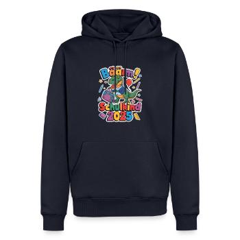 School Child 2025 School Enrollment Back to School - Men’s Premium Organic Hoodie - navy - Front - Nico (187cm)