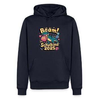School Child 2025 School Enrollment Back to School - Men’s Premium Organic Hoodie - navy - Front - Nico (187cm)