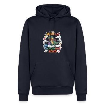 Schulkind 2025 Einschulung Schulanfang - Männer Premium Bio Hoodie - Navy - Vorne - Nico (187cm)