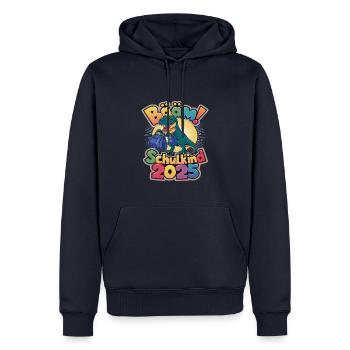 Schulkind 2025 Einschulung Schulanfang - Männer Premium Bio Hoodie - Navy - Vorne - Nico (187cm)