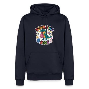 Schulkind 2025 Einschulung Schulanfang - Männer Premium Bio Hoodie - Navy - Vorne - Nico (187cm)