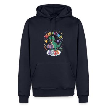Schulkind 2025 Einschulung Schulanfang - Männer Premium Bio Hoodie - Navy - Vorne - Nico (187cm)