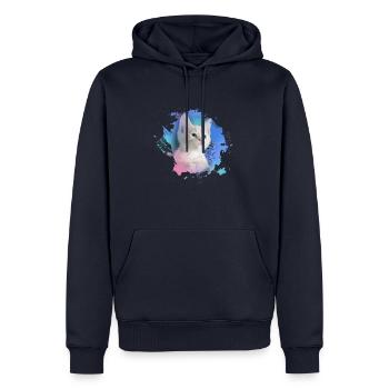 kätzchen,katze,katzenbaby,graffiti,malerei,pink - Männer Premium Bio Hoodie - Navy - Vorne - Nico (187cm)