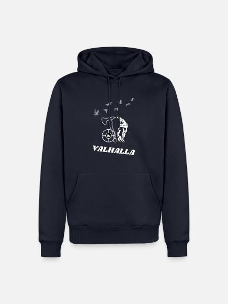 Vikings Valhalla - Männer Premium Bio Hoodie - Navy