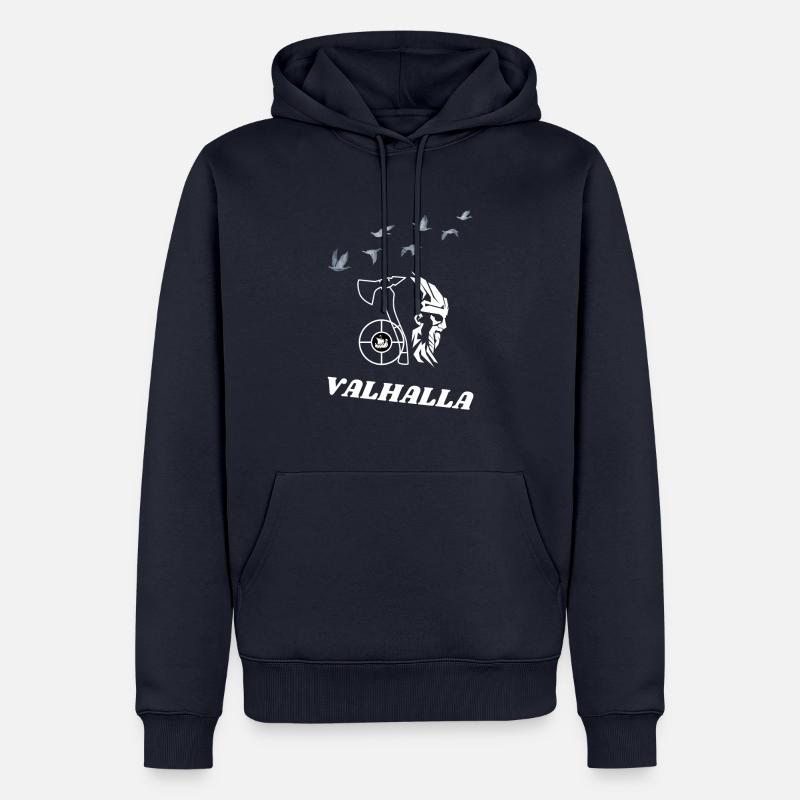 Vikings Valhalla - Sweat à capuche Premium bio Homme - bleu marine