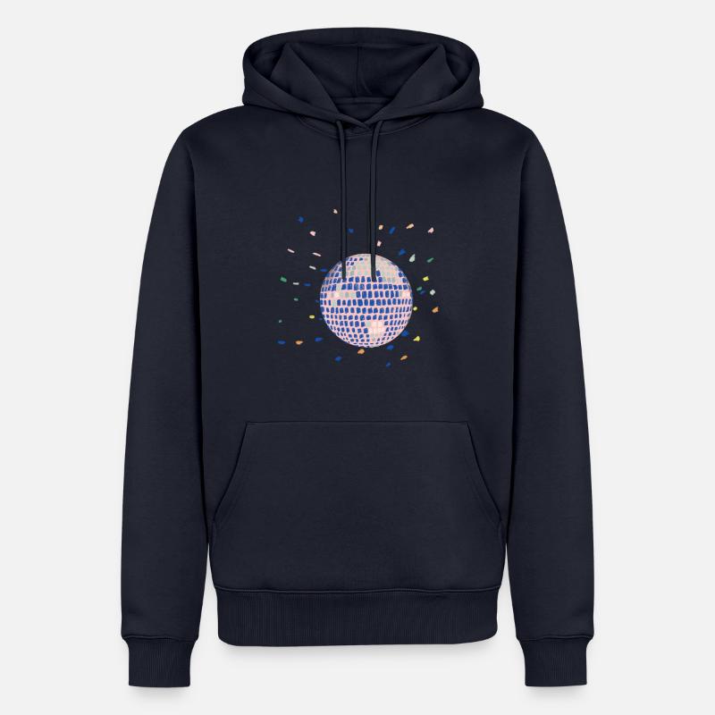 Diskokugel - Männer Premium Bio Hoodie - Navy