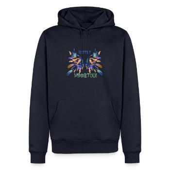rettet winnetou ,iFlügel Malerei, illustration - Männer Premium Bio Hoodie - Navy - Vorne - Nico (187cm)