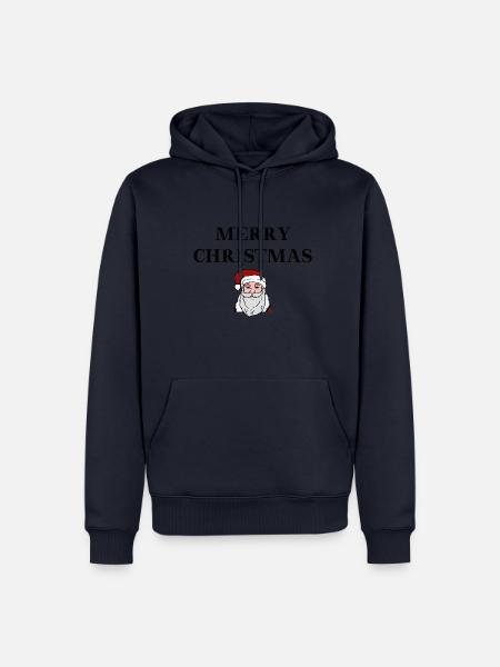Weihnachtsmann Merry Christmas Geschenkidee - Männer Premium Bio Hoodie - Navy