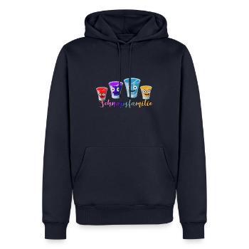 schnaps,schnapsfamilie, schnäpse, alkohol - Männer Premium Bio Hoodie - Navy - Vorne - Nico (187cm)