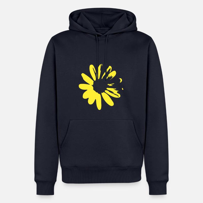 Gänseblümchen Sommer Frühling - Männer Premium Bio Hoodie - Navy