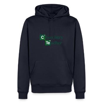 Chemistry Teacher Gift - Chemist School Laboratory - Men’s Premium Organic Hoodie - navy - Front - Nico (187cm)